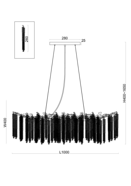 Подвесная люстра Freya FR1010PL-10G1
