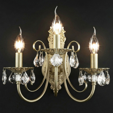 Бра Eurosvet 3305/3 латунь/прозрачный хрусталь