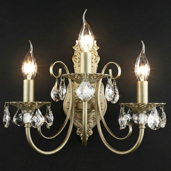 Бра Eurosvet 3305/3 латунь/прозрачный хрусталь