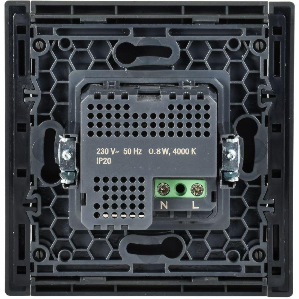 Датчик движения FORTE&PIANO FP556 с LED подсветкой сталь IEK FP-MS11-N-150-05-K46