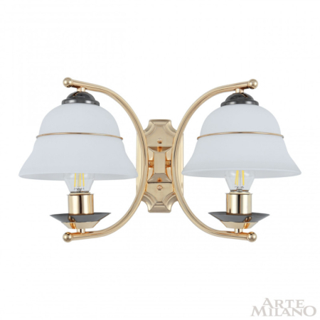 Бра Arte Milano 301240/2W Bk/Gd