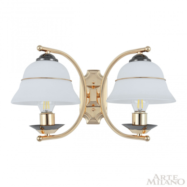 Бра Arte Milano 301240/2W Bk/Gd