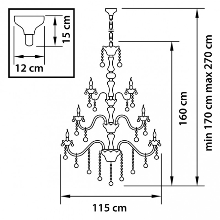 Подвесная люстра Lightstar 738302