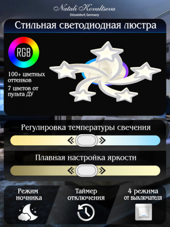 Накладная люстра Natali Kovaltseva LED LAMPS 81145