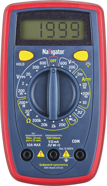 Мультиметр 93 581 NMT-Mm05-UT33D (UT33D+) Navigator 93581