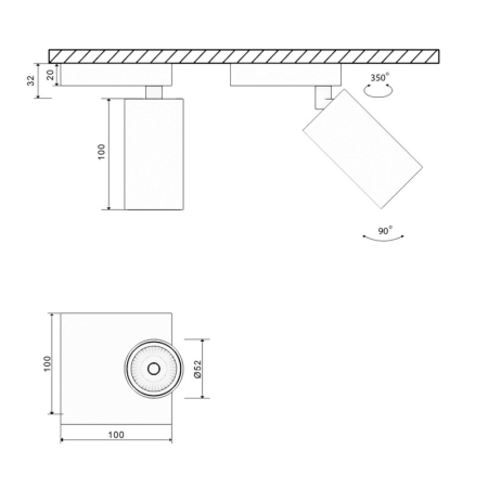 База накладная SWG pro MINI-VL-M11-BL