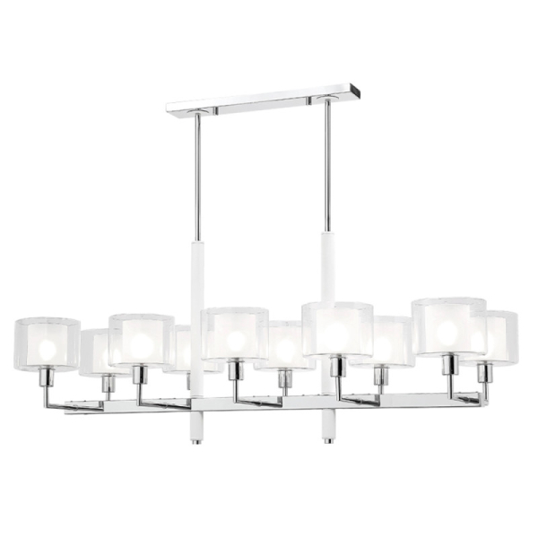 Люстра на штанге Crystal Lux MAESTRO SP-PL10 L1100 CHROME