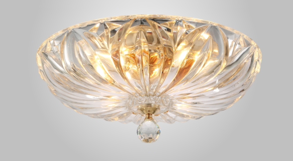 Crystal Lux Светильник потолочный Crystal Lux DENIS D400 GOLD