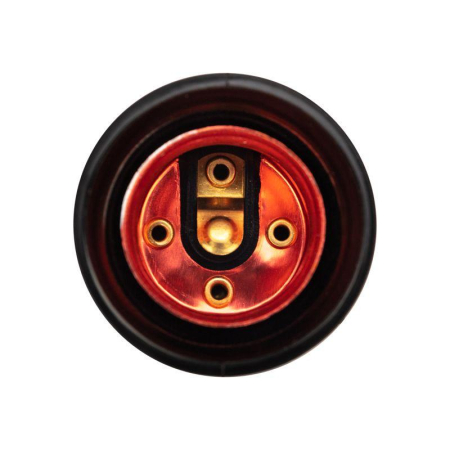 Патрон-розетка карболитовый Е27 черный, с этикеткой REXANT