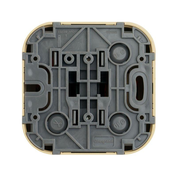 Выключатель 1-кл. ОП Quteo 10А IP20 10AX дерево IEK 782260