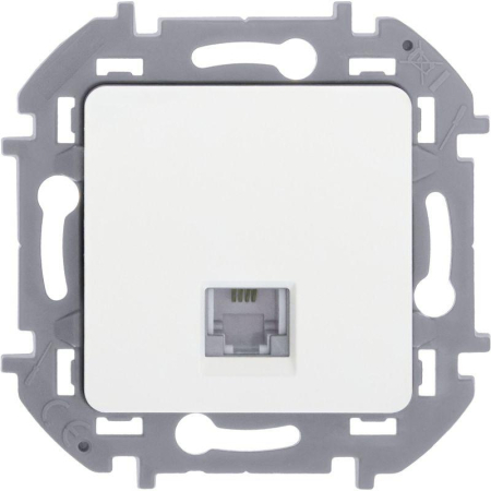 Розетка телефонная Inspiria RJ11 механизм бел. IEK 673820