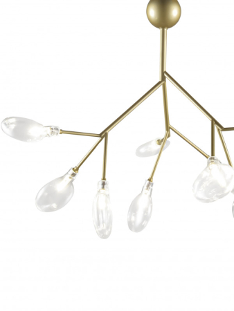 Подвесная люстра Natali Kovaltseva GRACE 75554/9С GOLD SATIN