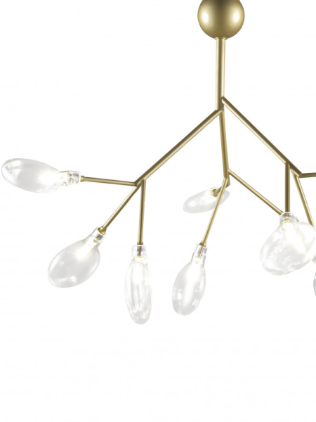 Подвесная люстра Natali Kovaltseva GRACE 75554/9С GOLD SATIN
