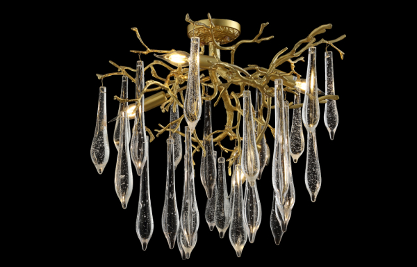 Crystal Lux Люстра Crystal Lux REINA PL5 D600 GOLD PEARL