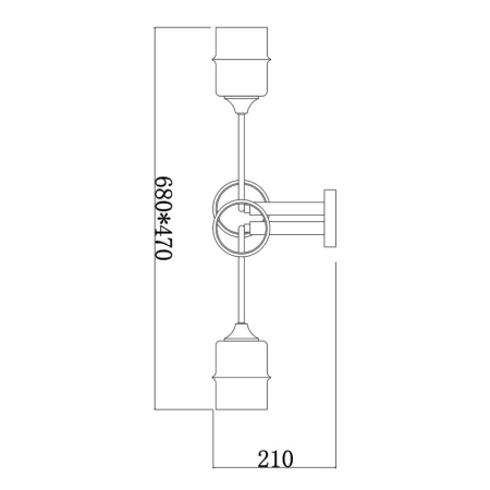 Накладная люстра Escada 699/4P