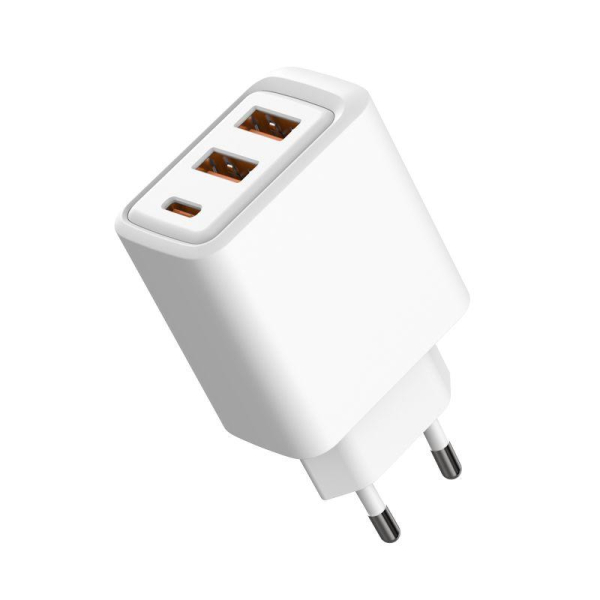 Сетевое зарядное устройство с двумя портами USB-A и одним портом USB-C, 10Вт REXANT