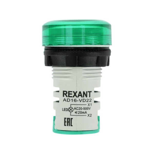 Индикатор значения напряжения зел. VD22 70-500В Rexant 36-5001