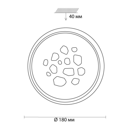 Накладной светильник Sonex 3024/16WL