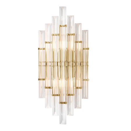 Crystal Lux Бра Crystal Lux SARAGOSA AP2 BRASS/TRANSPARENTE