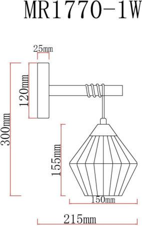 Бра MyFar MR1770-1W