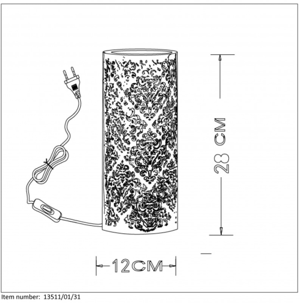 Настольная лампа LUCIDE 13511/01/31