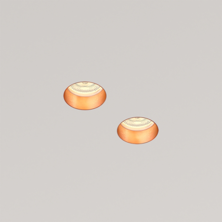 QUASAR 55 DUO FLAT COPPER Встраиваемый потолочный гипсовый светильник