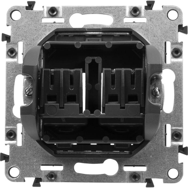 Аудиорозетка 2-м СП Valena In'matic пружин. зажимы Leg 753078