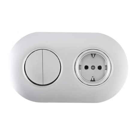 Розетка Arte Milano SET08-2-40-1-30-2 silver