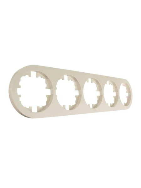 Рамка 5-м OSEN горизонт. круглая сл. кость LEZARD 744-9000-150