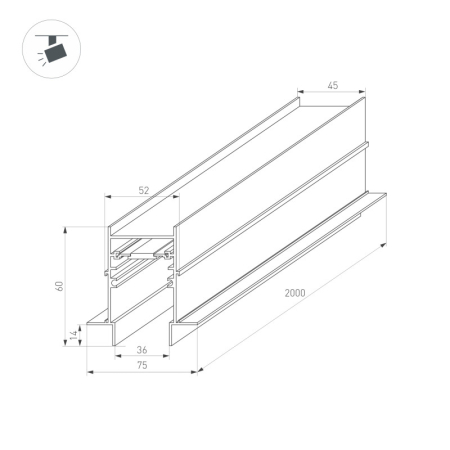 Шинопровод Arlight 034679