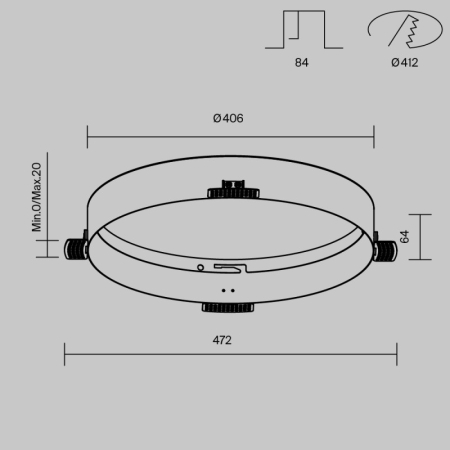 Крепеж Maytoni Technical DLA032-TRS45-W