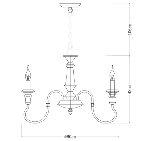 Подвесная люстра ARTE Lamp A1700LM-8BR