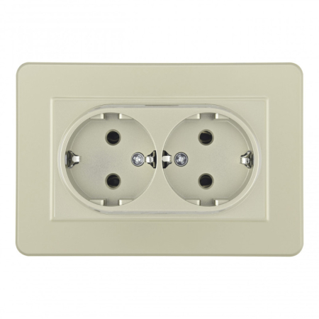 Розетка Arte Milano SET16-double-40-2 shampan