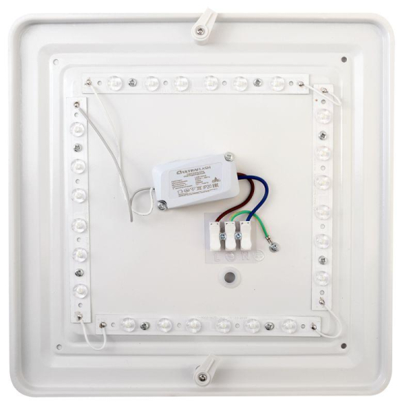 Светильник светодиодный LBS-8318 18Вт 6500К квадрат настенно-потолочный Ultraflash 15152