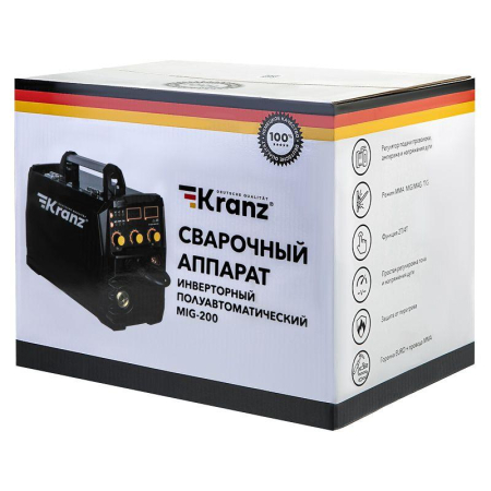 Сварочный аппарат инверторный полуавтоматический MIG-200 KRANZ