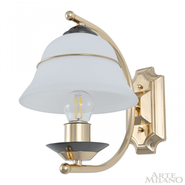 Бра Arte Milano 301240/1W Bk/Gd