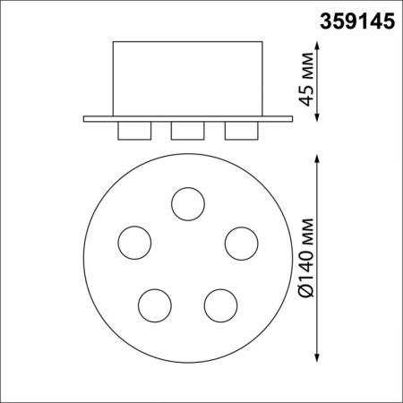 База накладная Novotech 359145