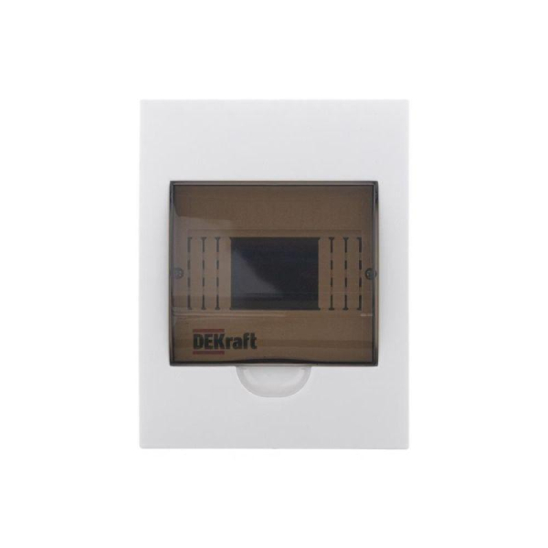 Корпус встраиваемый ЩРВ-П-6 22х17х9 6мод. IP41 пластик. DEKraft 31002DEK