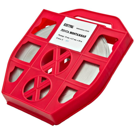 Лента крепежная C201 20х50 пластик (уп.50м) ИНСТАЛЛ 41013