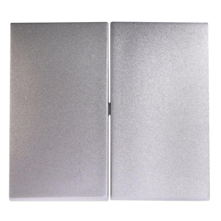 Панель лицевая Valena для 2-кл. выключателя алюм. IEK 770252