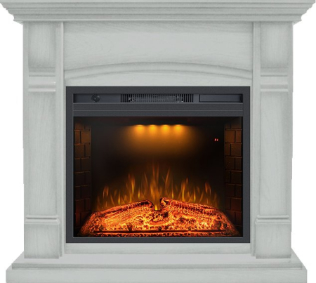 Royal Flame Каминокомплект Manchester - Белый с очагом Emerald 23