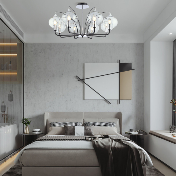 Люстра на штанге Arte Milano 321007/8 BK.CR