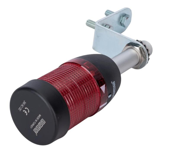 Колонна сигнальная 50мм 24В светодиод LED алюм. настенное соединение 100мм красн. EMAS IK51L024XD01