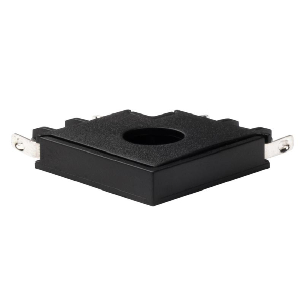 Коннектор Метр16 CL-BL L-обр. накладной шинопровод низковольтный Pro черн. JazzWay 5057296
