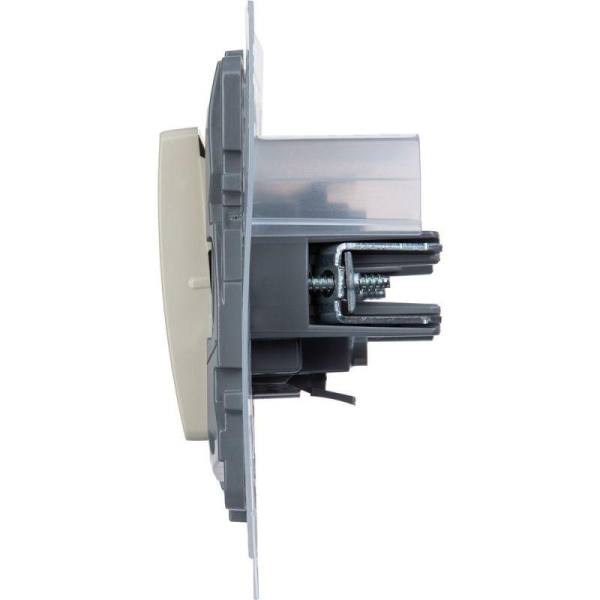 Переключатель 1-кл. Etika 10А IP44 250В безвинтов. зажимы сл. кость IEK 672307