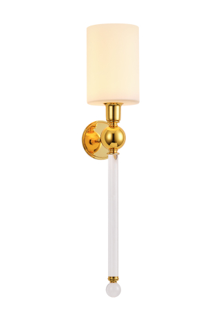 Crystal Lux Бра Crystal Lux MIRABELLA AP1 GOLD/WHITE