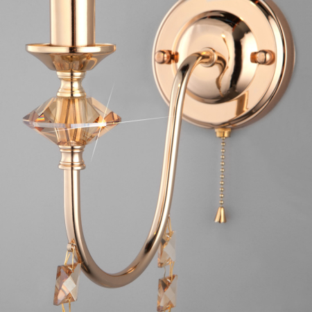 Бра Eurosvet 10120/1 золото/тонированный хрусталь Strotskis (10