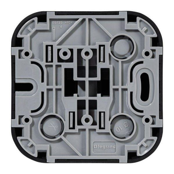 Выключатель 1-кл. ОП Quteo 10А IP20 10AX черн. матов. IEK 782471