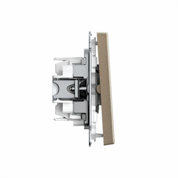 Выключатель для жалюзи 2-кл. ArtGallery 2х (сх. 4) 10А быстрозажим. клем. механизм шампань SE GAL000519S