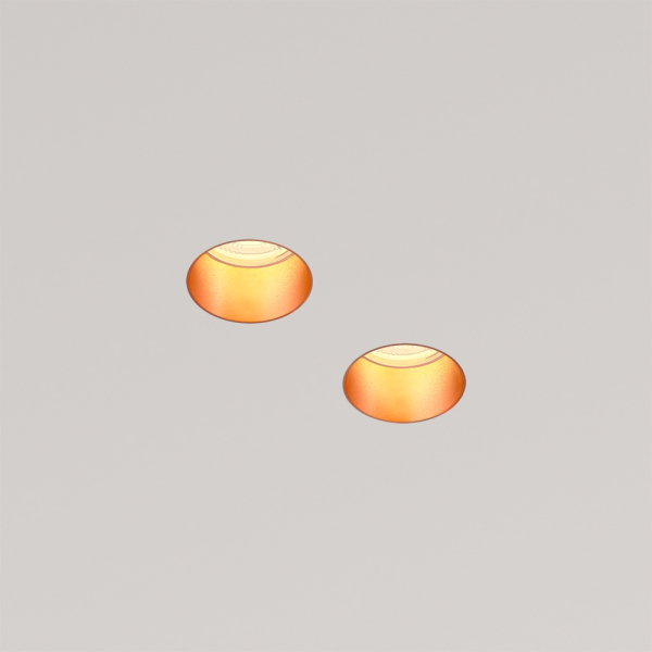 QUASAR 55 DUO COPPER Встраиваемый потолочный гипсовый светильник